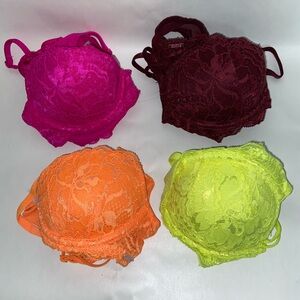PINK Victoria's Secret Lace Bras Pink and Red Intimates
